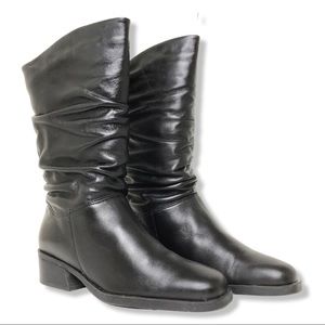 Women’s Black Chunky Heeled Boots